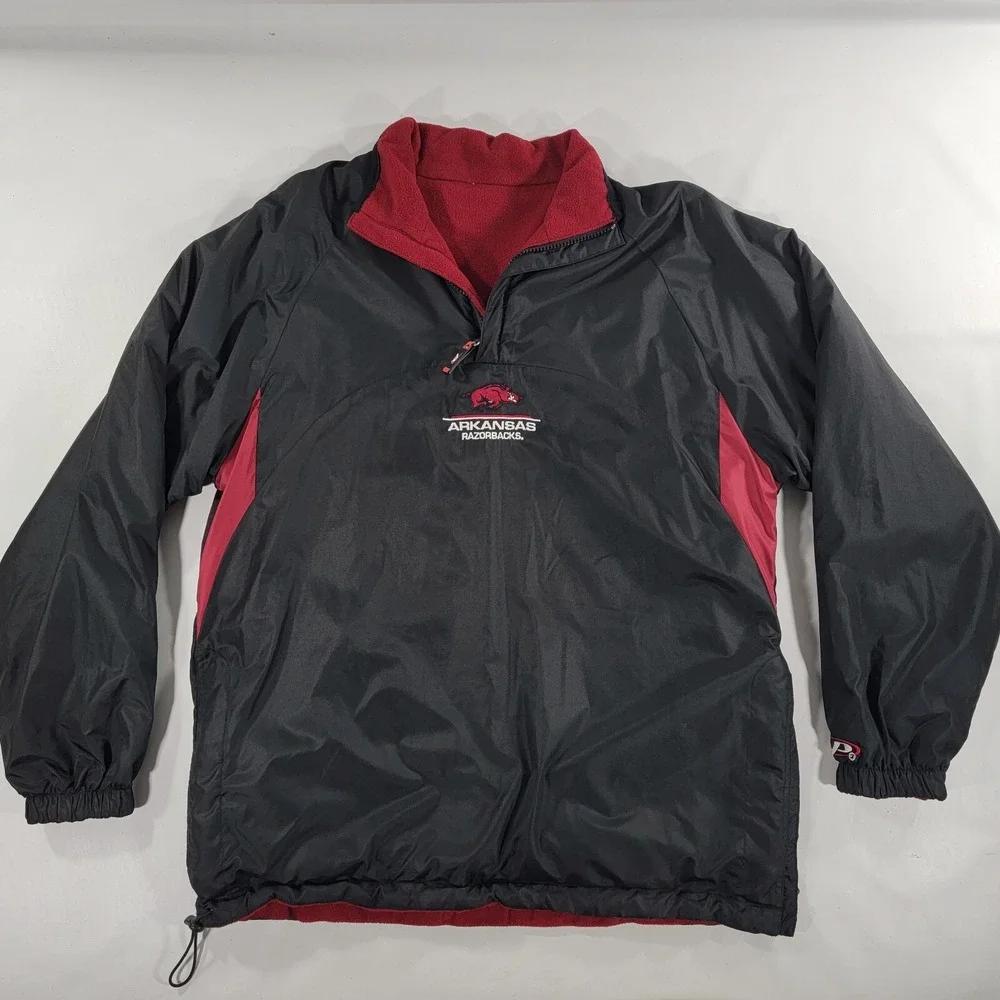Pro Player Mens Full Zip Reversible Fleece Jacket Arkansas Razorbacks - Size S - Picture 1 of 11